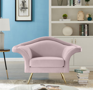 Lips Pink Velvet Chair