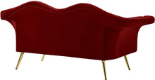 Load image into Gallery viewer, Lips Red Velvet Loveseat
