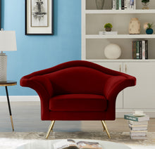 Load image into Gallery viewer, Lips Red Velvet Chair
