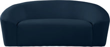 Load image into Gallery viewer, Riley Navy Velvet Loveseat
