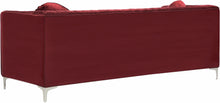 Load image into Gallery viewer, Isabelle Burgundy Velvet Loveseat
