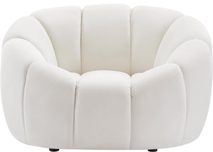 Elijah Cream Velvet Chair