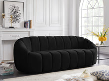 Load image into Gallery viewer, Elijah Black Velvet Sofa
