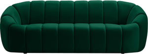 Elijah Green Velvet Sofa