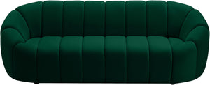 Elijah Green Velvet Sofa