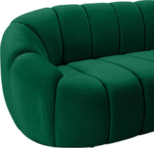 Load image into Gallery viewer, Elijah Green Velvet Loveseat
