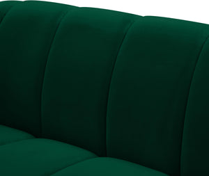 Elijah Green Velvet Sofa