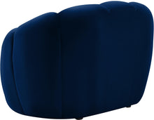 Load image into Gallery viewer, Elijah Navy Velvet Chair
