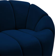 Load image into Gallery viewer, Elijah Navy Velvet Chair
