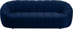 Elijah Navy Velvet Sofa