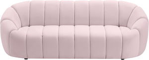 Elijah Pink Velvet Sofa