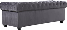 Load image into Gallery viewer, Bowery Grey Velvet Loveseat
