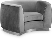 Load image into Gallery viewer, Julian Grey Velvet Chair
