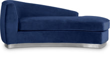 Load image into Gallery viewer, Julian Navy Velvet Chaise
