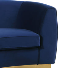 Load image into Gallery viewer, Julian Navy Velvet Chair
