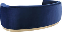 Load image into Gallery viewer, Julian Navy Velvet Sofa
