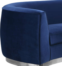 Load image into Gallery viewer, Julian Navy Velvet Chair
