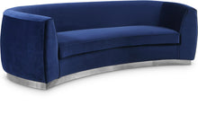 Load image into Gallery viewer, Julian Navy Velvet Sofa
