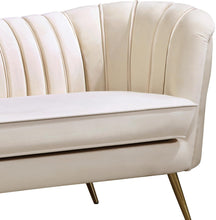 Load image into Gallery viewer, Margo Cream Velvet Loveseat
