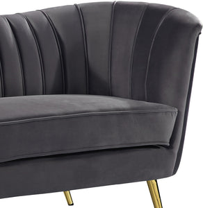 Margo Grey Velvet Sofa