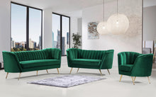 Load image into Gallery viewer, Margo Green Velvet Sofa
