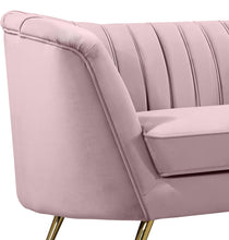 Load image into Gallery viewer, Margo Pink Velvet Loveseat
