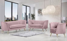 Load image into Gallery viewer, Margo Pink Velvet Chair
