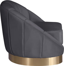 Load image into Gallery viewer, Shelly Grey Velvet Chair
