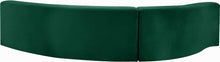 Load image into Gallery viewer, Curl Green Velvet 2pc. Sectional
