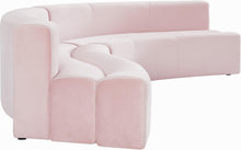 Load image into Gallery viewer, Curl Pink Velvet 2pc. Sectional

