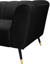 Load image into Gallery viewer, Beaumont Black Velvet Chair
