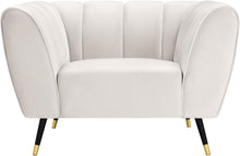 Load image into Gallery viewer, Beaumont Cream Velvet Chair
