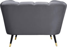 Load image into Gallery viewer, Beaumont Grey Velvet Chair
