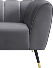 Load image into Gallery viewer, Beaumont Grey Velvet Chair
