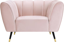 Load image into Gallery viewer, Beaumont Pink Velvet Chair
