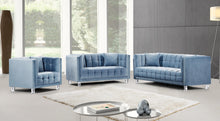 Load image into Gallery viewer, Mariel Sky Blue Velvet Sofa

