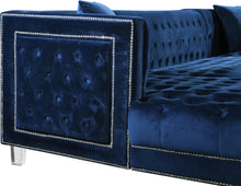 Load image into Gallery viewer, Moda Navy Velvet 3pc. Sectional
