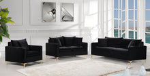 Load image into Gallery viewer, Naomi Black Velvet Loveseat
