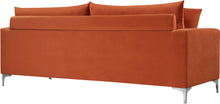 Load image into Gallery viewer, Naomi Cognac Velvet Loveseat
