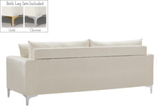 Load image into Gallery viewer, Naomi Cream Velvet Sofa
