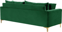 Load image into Gallery viewer, Naomi Green Velvet Sofa
