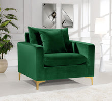 Load image into Gallery viewer, Naomi Green Velvet Chair
