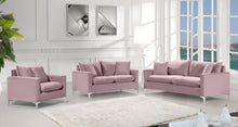 Load image into Gallery viewer, Naomi Pink Velvet Sofa
