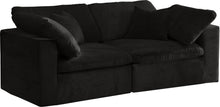 Load image into Gallery viewer, Cozy Black Velvet Cloud Modular Sofa
