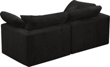 Load image into Gallery viewer, Cozy Black Velvet Cloud Modular Sofa
