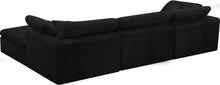 Load image into Gallery viewer, Cozy Black Velvet Cloud Modular Sectional
