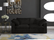 Load image into Gallery viewer, Cozy Black Velvet Cloud Modular Sofa
