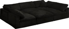 Load image into Gallery viewer, Cozy Black Velvet Cloud Modular Sectional
