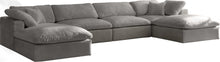 Load image into Gallery viewer, Cozy Grey Velvet Cloud Modular Sectional
