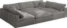 Load image into Gallery viewer, Cozy Grey Velvet Cloud Modular Sectional
